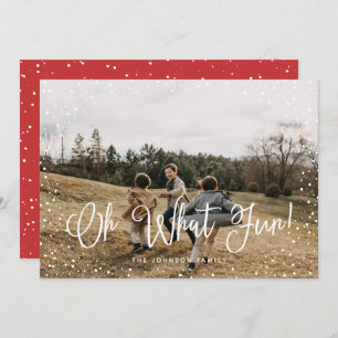 Cartão De Festividades Foto do Script 2 da Neve Moderna