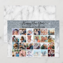 Foto do Script Elegante do Mármore Glitter Silver 