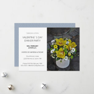 Cartão De Festividades Foto do Script Moderno do Partido do Janto no Dia