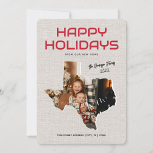 Cartão De Festividades Foto do Texas Moving Announce Happy Holidays