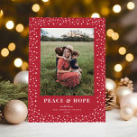 Cartão De Festividades Foto do Vermelho Festivo de Moldura de Estrela Ele<br><div class="desc">*Personalize as cores usando a ferramenta de edição - fundo,  quadro de estrela e cores de texto são todos personalizáveis! Este elegante cartão com fotos de feriado apresenta um belo quadro de estrelas delicadas ao redor de uma foto vertical solteiro sobre um fundo vermelho festivo e a tipografia clássica.</div>