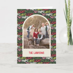 Cartão De Festividades Foto dobrada de folga colorida de feriado