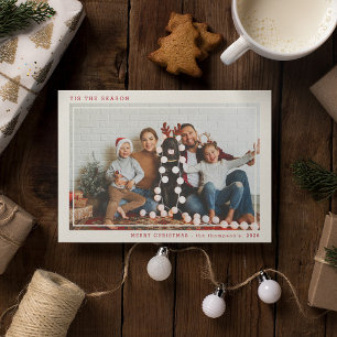 Cartão De Festividades Foto 'É a Temporada' Feliz Natal 