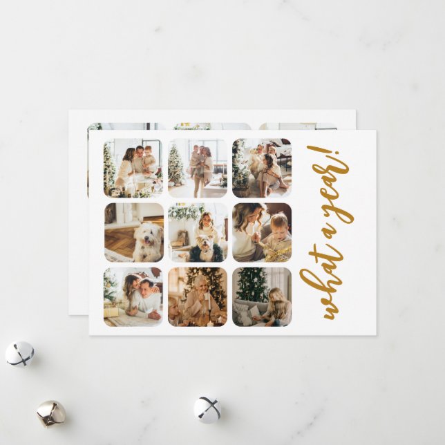 Cartão De Festividades Foto e texto personalizados para o ano 12 (Frente/Verso In Situ)