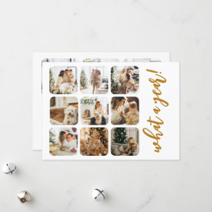 Cartão De Festividades Foto e texto personalizados para o ano 12