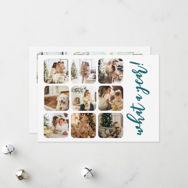 Cartão De Festividades Foto e texto personalizados para o ano 12 (Frente/Verso In Situ)