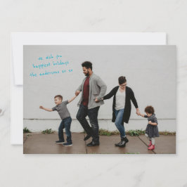 Cartão De Festividades Foto em Full Bleed com Design Moderno