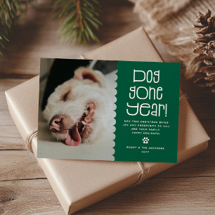 Cartão De Festividades Foto engraçada de animal de estimação do 'Ano Cani