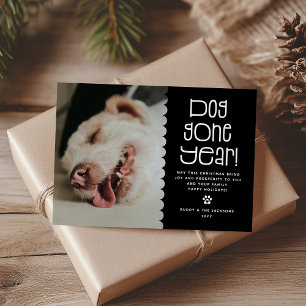 Cartão De Festividades Foto engraçada de animal de estimação do 'Ano Cani