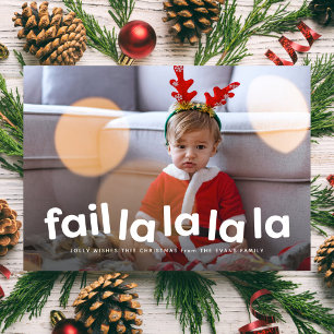 Cartão De Festividades Foto engraçada de Natal que falhou