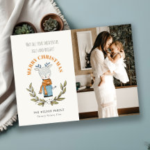 Foto Engraçada Feia Suéter Leafy Reindeer Natal