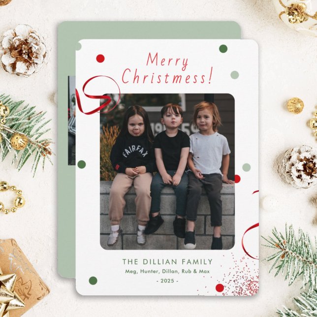 Cartão De Festividades Foto engraçada Feliz de Natal (Criador carregado)