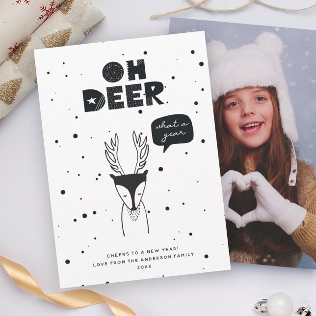 Cartão De Festividades Foto escandinava moderna de Deer Fun Pun Trendy (Criador carregado)