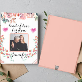 Cartão De Festividades Foto floral personalizada dia das mães