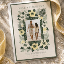 Foto Floral Tropical Mele Kalikimaka