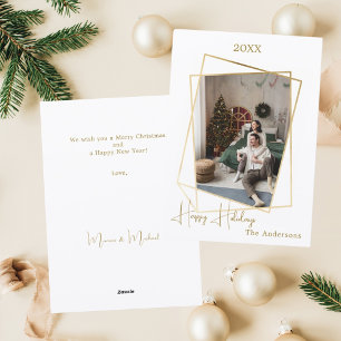 Cartão De Festividades Foto geométrica de Natal