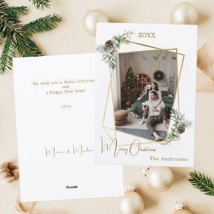 Cartão De Festividades Foto geométrica de Natal