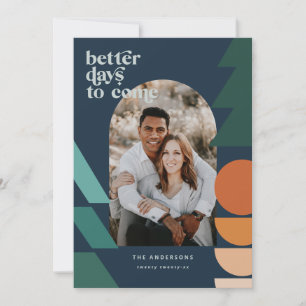 Cartão De Festividades Foto geométrica de tipografia moderna abstrato