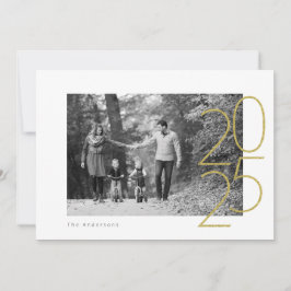 Cartão De Festividades Foto Glitter Playful 2025