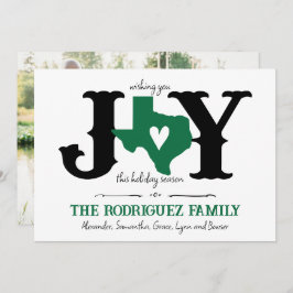 Cartão De Festividades Foto Green Texas JOY