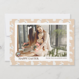 Cartão De Festividades Foto Holi da família de Ovos Modernos e Simples