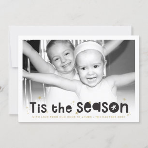 Cartão De Festividades FOTO HOLIDAY é a citação do ouro negro