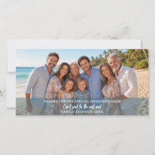 Cartão De Festividades Foto Horizontal ou Reunião de Família Panorâmica
