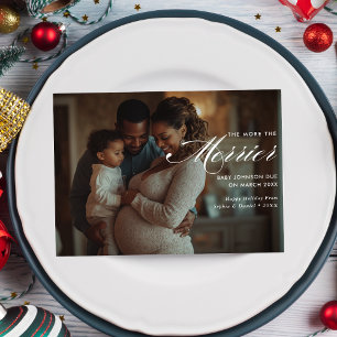 Cartão De Festividades Foto Horizontal Quanto Mais Feliz Natal