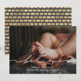 Cartão De Festividades Foto Inspiracional de Convicção Manuscrita Moderna