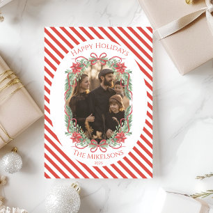 Cartão De Festividades Foto Listra de Bastão de Natal Foto Natal