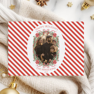 Cartão De Festividades Foto Listra de Bastão de Natal Foto Natal