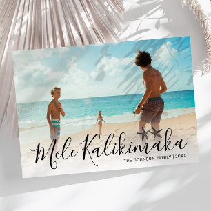 Cartão De Festividades Foto Mele Kalikimaka