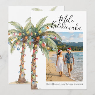 Cartão De Festividades Foto Mele Kalikimaka Natal Personalizado