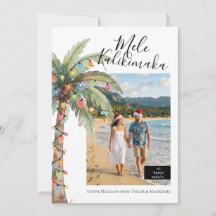 Cartão De Festividades Foto Mele Kalikimaka Natal Personalizado