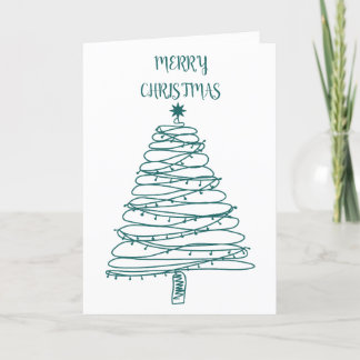 Cartão De Festividades Foto mínima da árvore de Natal Feliz Natal