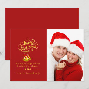 Cartão De Festividades Foto Mínima Feliz Natal