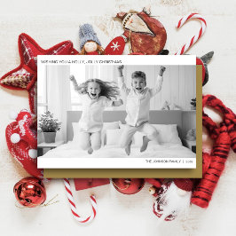 Cartão De Festividades Foto Mínima Moderna de B&W