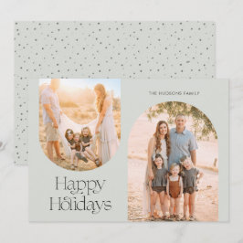 Cartão De Festividades Foto minimalista de colagem de quadros de arco mod