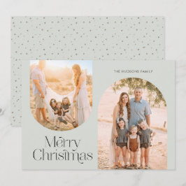 Cartão De Festividades Foto minimalista de colagem de quadros de arco mod