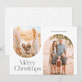 Cartão De Festividades Foto minimalista de colagem de quadros de arco mod