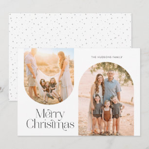 Cartão De Festividades Foto minimalista de colagem de quadros de arco mod
