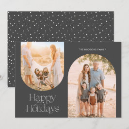 Cartão De Festividades Foto minimalista de colagem de quadros de arco mod
