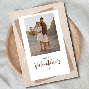 Cartão De Festividades Foto Minimalista Dia dos Namorados 