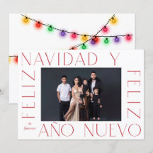 Foto minimalista do espanhol Feliz Navidad