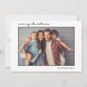 Cartão De Festividades Foto minimalista simples