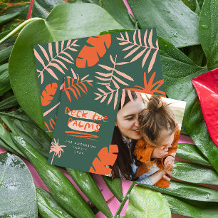 Cartão De Festividades Foto moderna da palmeira tropical de julho 