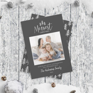 Cartão De Festividades Foto moderna de Natal rústica na moda 1
