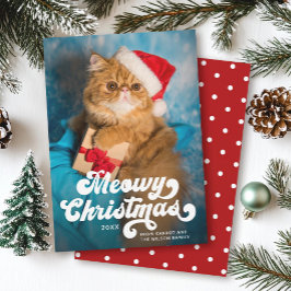 Cartão De Festividades Foto moderna divertida e simples de Natal
