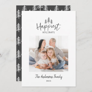 Cartão De Festividades Foto moderna e mínima de Natal