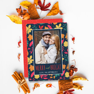 Cartão De Festividades Foto moderna feliz e brilhante